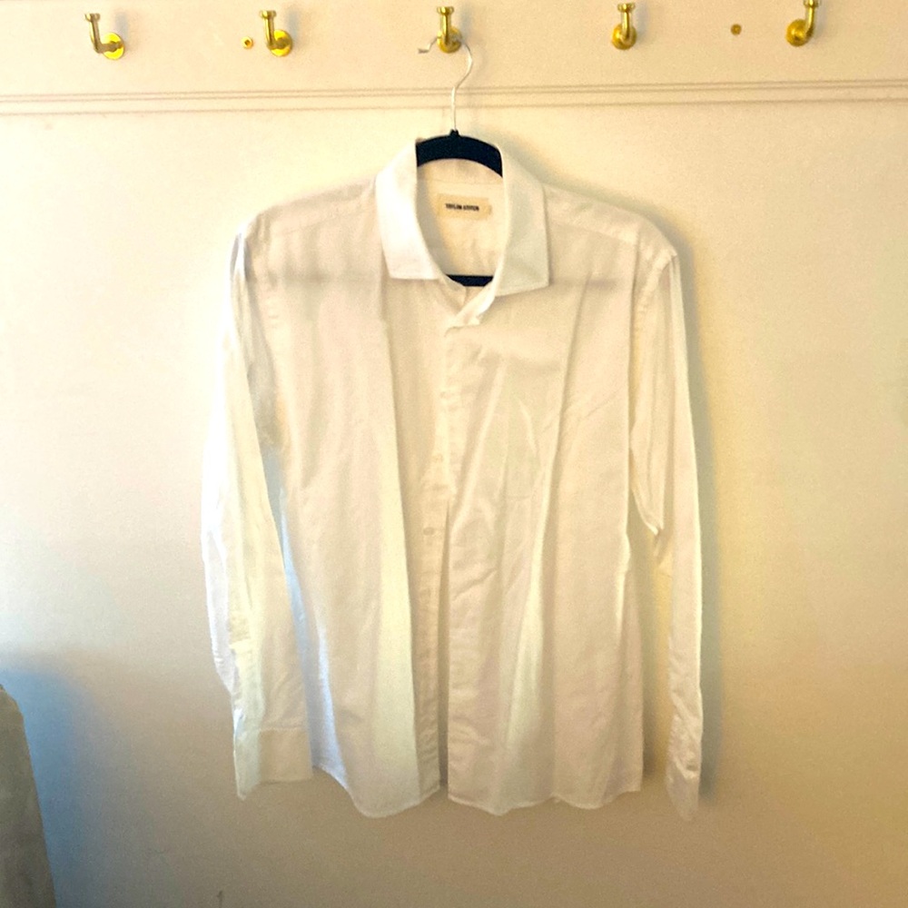 Taylor Stitch Size 40 White Spread Collar Dress Shirt